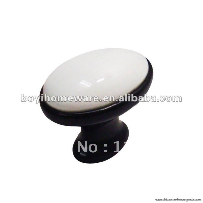 ceramic drawer pull knobs whole and retail discount 100pcs /lot t0-bk [Door knobs|pulls-1546]