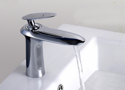 cold and water mixer tap ufo fashion design solid brass chrome bathroom basin faucet bf088 [basin-faucet-69]