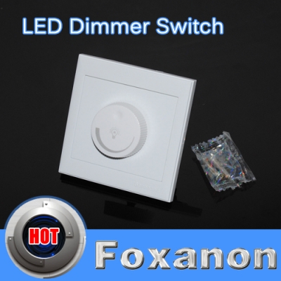 foxanon brand dimmer switch input 220v 50hz 300w led dimming driver brightness controller for dimmable ceiling spotlight lamp