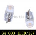 g4 aluminum case led light cob dc 12v 3w lamp crystal corn bulb chandelier smd zm00017