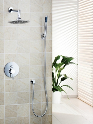 hello bathroom rain shower banho de chuva set new modern 8" shower head 50232-42a/00 wall mount rain shower set