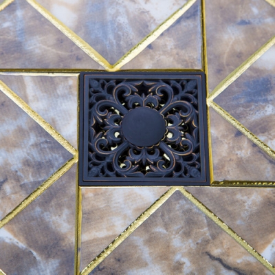 hello flower floor drain bathroom oil rubbed black bronze 5383 bathroom accessory contemporary solid brass floor drain