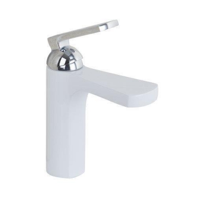 hello short /cold torneira spray painting white bathroom vessel chrome deck mounted 97079 single handle sink tap mixer faucet [bathroom-mixer-faucet-1773]