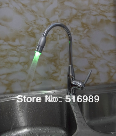 new led brand kitchen basin mixer chrome mixer tap faucet bree120 [kitchen-led-4232]