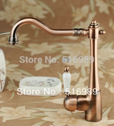 rotation antique copper polished chrome waterfall bathroom basin sink mixer tap faucet nb-1301