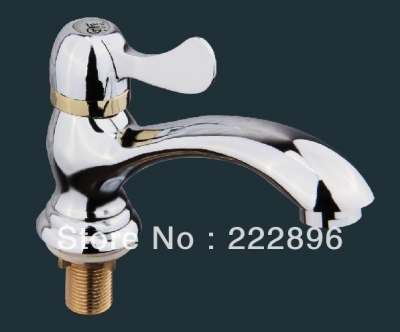 solid brass copper chrome bathroom sink basin faucet water tap bibcock single cold aerator torneira [deck-mounted-basin-faucets-2964]