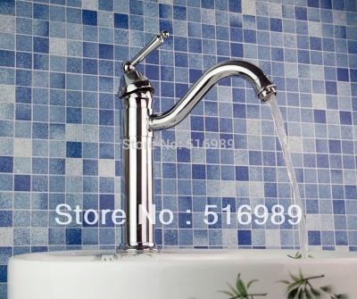 tall swivel 360 modern single handle chrome brass kitchen sink faucet deck mount mixer tap tree240