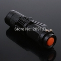ultrafire cree q5 led flashlight 5w high power mini zoomable 3 modes waterproof glare torch 14500 /aa bicycle