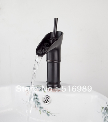 waterfall bathroom basin tub faucet filler hand shower oil rubbed bronze tap tree675