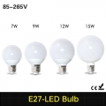 cree chip e27 led spotlights 7w 9w 12w 15w 360 degree globe lighting ac85v-265v r60 r70 r80 r90 led lamp chandelier light