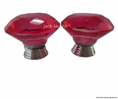 10pcs 40mm crystal glass cupboard wardrobe cabinet door drawer kitchen knobs handle-red [Door knobs|pulls-496]