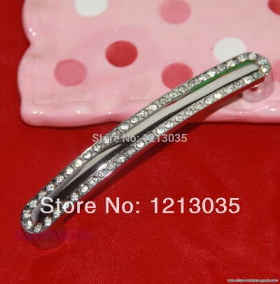 1pcs arc-shaped crystal & aluminium alloy knobs diamante knobs [Door knobs|pulls-687]