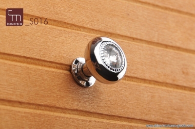 20pc/lot hardware cabinet door knob zinc alloy +k9 crystal(width: 23.5mm high: 24mm) [Door knobs|pulls-902]