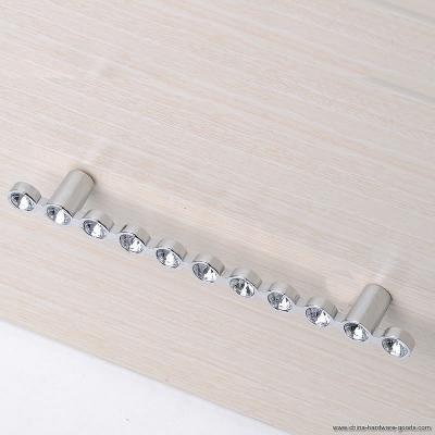 2pcs crystal cabinet knob pull handle drawer cupboard door wardrobe crystal glass handle furniture handles