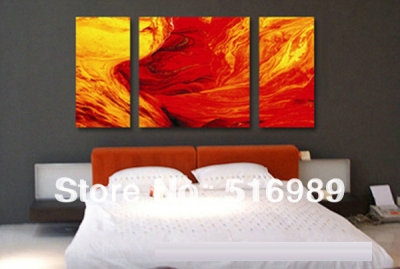 3 pcs huge water obstract on canvas decorative oil painting art bree001 [painting-7665]