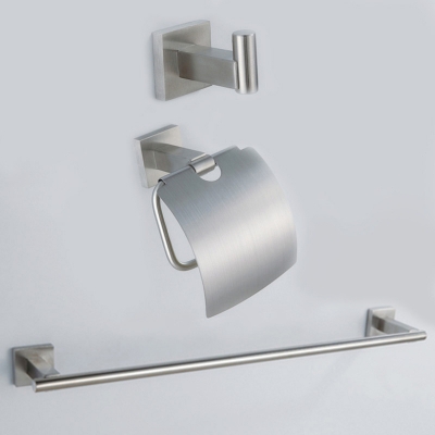 304# stainless steel bathroom accessories set,robe hook,paper holder,towel bar,bathroom sets sus00a