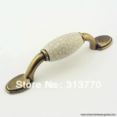 76mm ceramic drawer cabinet wardrobe antique furniture handle [Door knobs|pulls-1477]