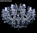 blue color maria theresa crystal chandelier lamp/lighting fixture large cristal lusters for el, project 18 lights shades