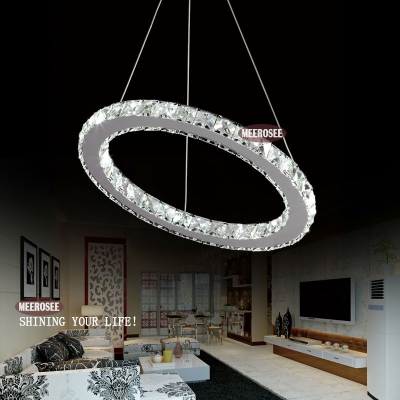 crystal ring led chandelier crystal lamp / light / lighting fixture modern led circle light d300mm [led-pendant-light-5902]