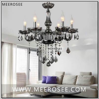 d23" modern crystal glass chandelier light fixture cristal chandelir lustre for home living different colors and ready stock [glass-chandeliers-3589]