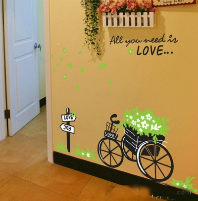 e-pak hello qt12 wall sticker home art removable mural decal vinyl living/bedroom paper [wallpaper-9178]