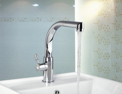 e-pak l8453-2/1 good quality deck mounted single handle chrome bathroom basin mixer tap basin faucet