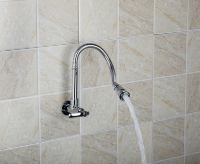e_pak wall mounted chrome all around rotate swivel rq8551-3/4 kitchen single cold faucet [worldwide-free-shipping-9693]