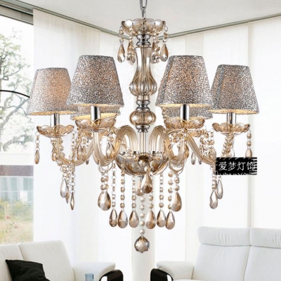 european minimalist living room chandelier crystal lamp crystal chandelier bedroom restaurant [chandeliers-2301]
