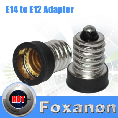 foxanon brand lamp adapter e14 to e12 adapter converter e14-e12 lamp holder converter led light use corn bulb ure 10pcs/lot