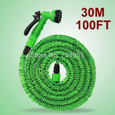 garden hose100ft stretched hose watering green magic hose pipe yard with spray gun tuinslang tuyau arrosage manguera extensible [discount-items-3151]