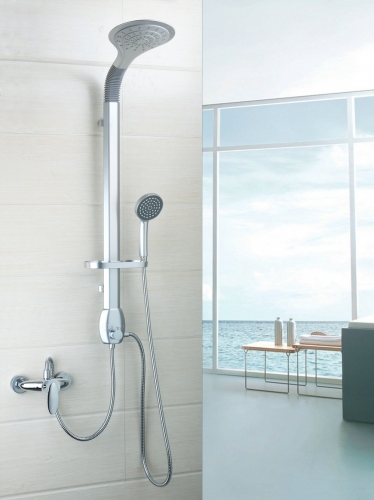 hello 50257 bathroom dual function shower banho de banheira faucet shower set aluminum shower set rain shower tub mixer faucet