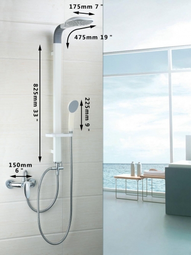 hello new 50255/0 bathroom shower banho de banheira set in bath&shower faucet wall mount with hand shower aluminum faucet body