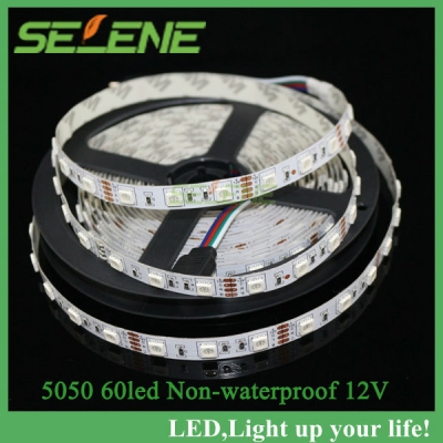 led strip 5050 smd 12v flexible light 60led/m,5m 300led,non-waterproof ,white,white warm,blue,green,red,yellow [smd5050-8725]