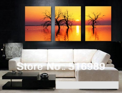 modern 3 pcs new hand-painted art oil painting wall decor canvas no frame