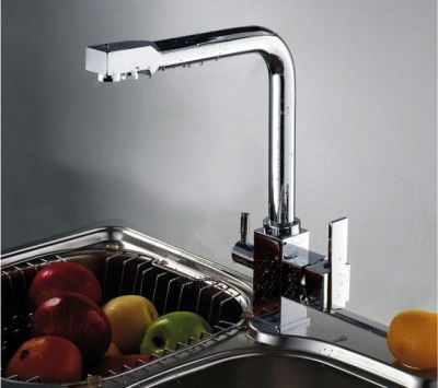 modern double handle bathroom faucet kitchen bathtub sink swivel spout mixer tap kf020