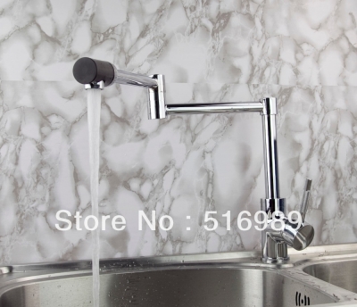 modern single handle kitchen sink faucet w/ 360 degrees swivel spout 8528/12 [kitchen-mixer-bar-4366]