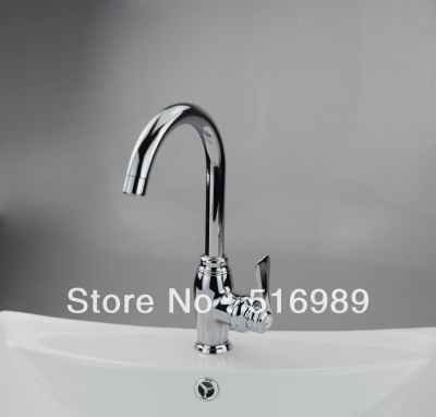 newly bathroom &kitchen vessel basin sink chrome mixer swivel spout faucet mak100