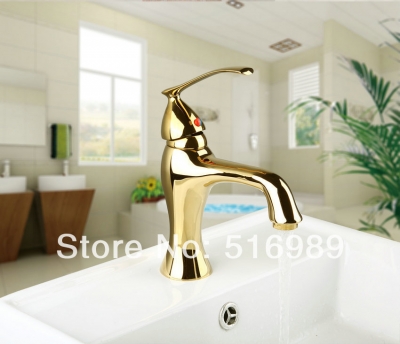 newly best quality durable golden =bathtub deck mount single handle wash basin sink vessel torneira tap mixer faucet 8037-1/1 [golden-3886]