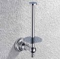 solid brass chrome finished toilet paper holder with cover ,paper rack ok004d-1