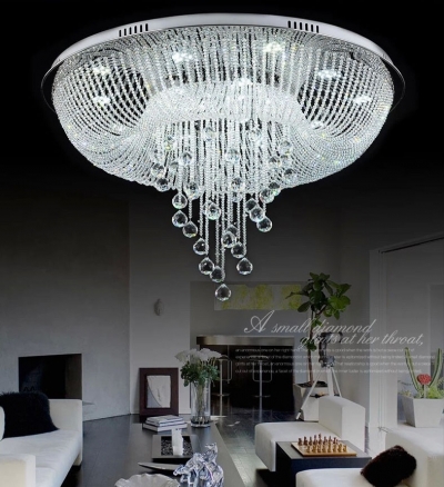 top-class el lustre crystal led chandelier foyer lighting modern design living room lighting chandelier crystal lamps [crystal-chandeliers-2700]