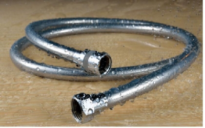 1.5m silvery plating pvc shower hoses pvc shattaf hoses