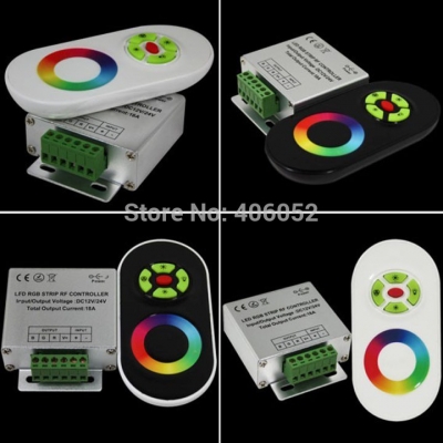10set/lot whole 18a rgb led dimmer rf wireless control touch panel led remote controller 12v | 24v for 5050 3528 strip [led-controller-4949]
