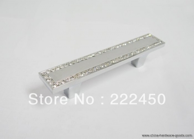 2015 limited knob 10pcs crystal drawer handles cabinet pulls for furniture hardware (c.c:96 mm) door handle