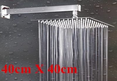 40cm * 40cm square showerheads 16 inch stainless steel ultra-thin rain shower with shower arm rainfall th025-1