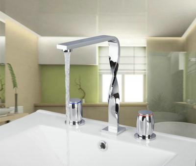 56g new design construction & real estate deck mounted bath fixtures bath hardware sets bathroom 3 pcs set faucet