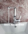 chrome /cold mixer water tap basin kitchen bathroom wash basin faucet + hose tree755