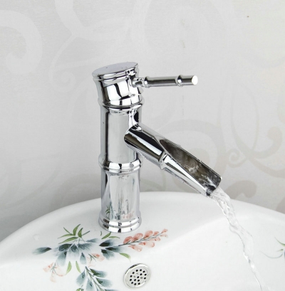 e-pak bamboo newly bathroom basin & kitchen sink chrome mix tap waterfall faucet 8wer
