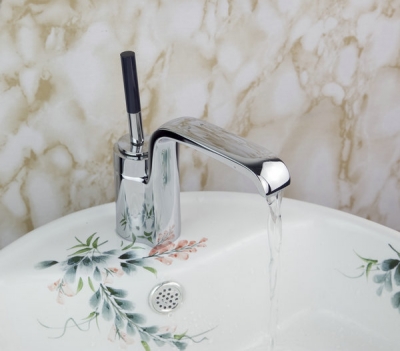 e_pak single hole chrome finish 8418/17 360 degree swivel lever tap bathroom mixer basin faucet