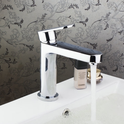 hello brass basin torneira bathroom chrome deck mounted spray 92341 single handle sink tap mixer faucet [bathroom-mixer-faucet-1753]