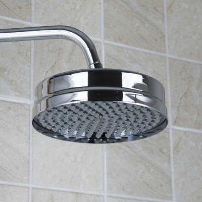hello round 8" abs round saving water 2106 rainfall chrome brass bathroom bath cabeca chuveiro faucets [normal-shower-head-7426]